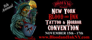 New York Blood and Ink Tattoo & Horror Convention Banner 